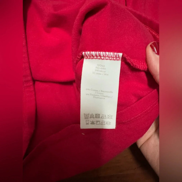 BODEN RED SHIRT 3/4 sleeve size 6 - Picture 4 of 5